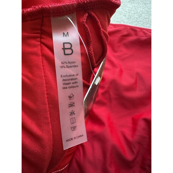 Womens Tummy Control Bathing Suit Modest High Waisted Bikini Set red size Medium - Picture 15 of 15